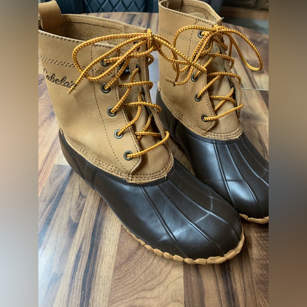Cabela’s Duck Boots Mens Size 8D Thinsulate Steel Shank